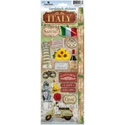 Paper House Cardstock Stickers 4.625"X13" -Italy