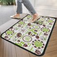 thumbnail image 4 of Green Football Monogram Pattern Door Rugs,Washable Non Slip Door Mats Indoor,Decorative Door Mats,Entry Mat Indoor for Entrance,Bedroom,Kitchen,Bathroom,30"x17", 4 of 6