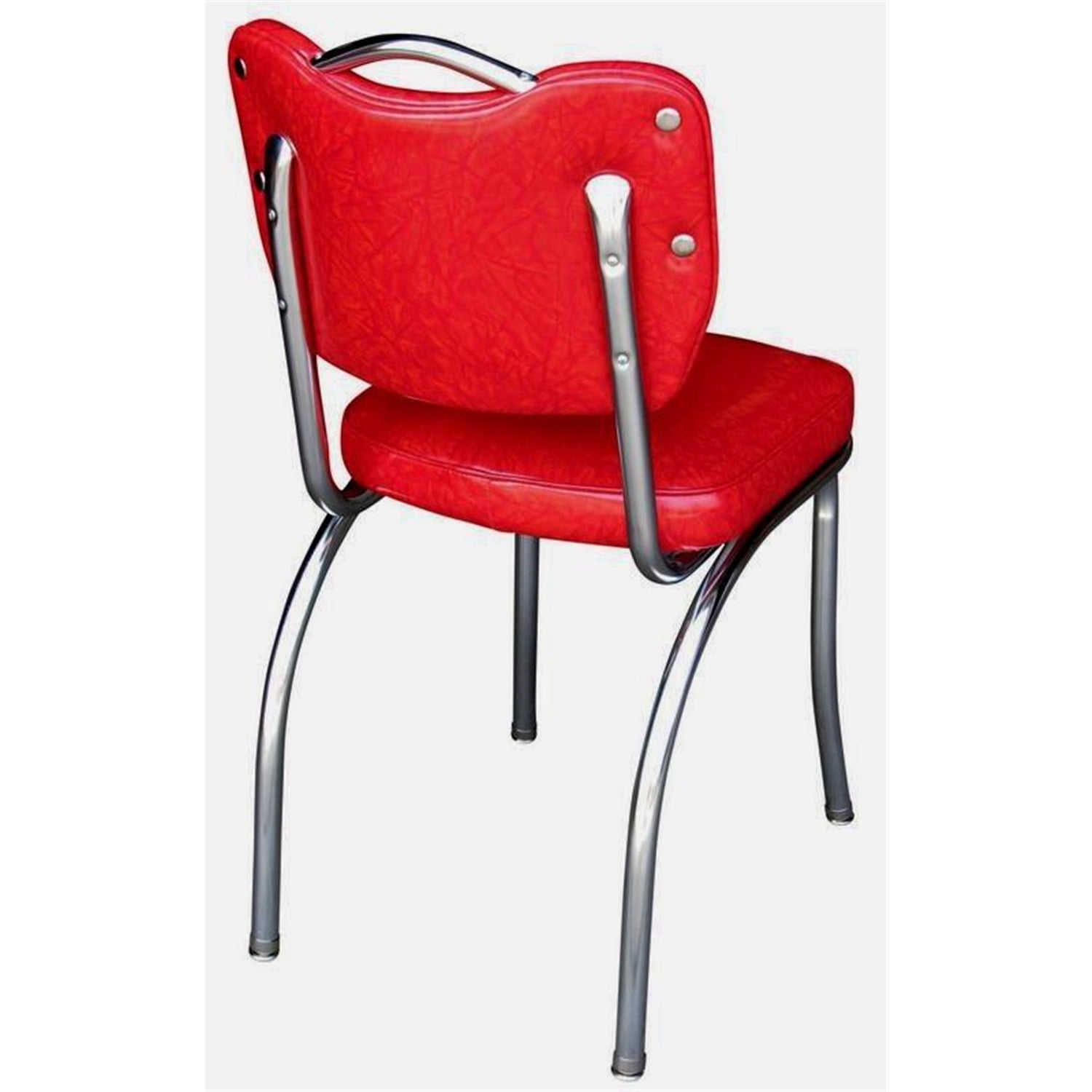 Richardson Seating Diner Chair and Box Seat-Color:Cracked Ice Red