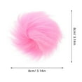 thumbnail image 2 of CATIEBYE 24Pcs Sensory Simulation Fur Balls Assorted Color Diy Decoration Fluffy Round for Hats and Shoes, 2 of 8