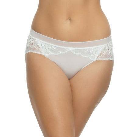 Felina - Peridot Cheeky Lace Hipster Panty Underwear (White  X-Large)