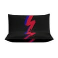 thumbnail image 3 of 3 Pcs Soft Bedding Set, Includes 1 Duvet Cover with Zipper And 2 Pillow Shams,Lightning Bolt Brush Twin(86"x70"), 3 of 8