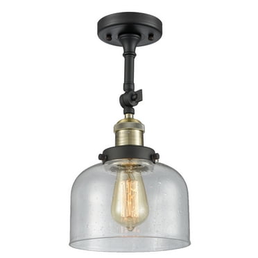 Innovations Lighting  Large Bell 1 Light Adjustable Dimmable Vintage LED Flushmount
