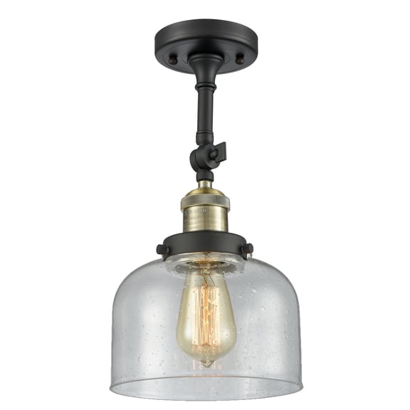 Innovations Lighting Large Bell 1 Light Adjustable Dimmable Vintage LED Flushmount