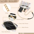 thumbnail image 3 of FORMRS Women Crossbody Purse with Chain Strap Vegan Leather Shoulder Handbag, Colorful Ice Cream Pattern, 3 of 7
