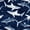 Blue 03, variant on meiyoeat Line Shark Full Size Bedding Sets for Kids Boys Girls, Coastal Marine Animal Full Size Bed in a Bag, Navy, Blue Reversible, 7pcs