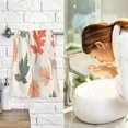 thumbnail image 7 of Yayeee 2 Pack Hand Towels for Bathroom 100% Cotton 16" x 28" Soft Absorbent Kitchen Towel, Red Autumn Leaves, 7 of 7