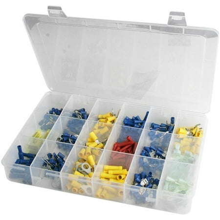 Solderless Terminal Assortment - 360 Piece Solderless Wire Terminal Connector Kit