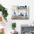 thumbnail image 5 of Bathroom Decor Canvas Wall Art Blue Bathroom Decor Farmhouse Wall Art Rustic Bathroom Sign Print Paintings Bathroom Pictures Modern Home Artwork Decor For Bathroom Framed Ready To Hang 12x16inch, 5 of 5