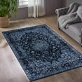 thumbnail image 7 of Luxe Weavers Distressed Navy 5x7 Oriental Area Rug Non-Shedding Carpet, 7 of 7