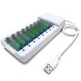thumbnail image 3 of Rechargeable Battery Charger Usb Output 8 Slots Fast Charging For Aaa/Aa Battery, 3 of 6