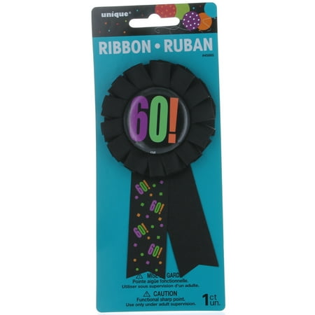 Birthday Cheer 60th Birthday Award Ribbon