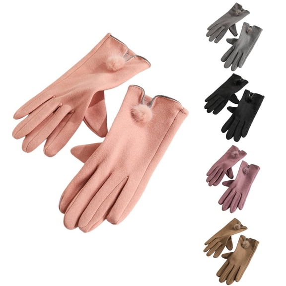 Women's Fleece Lined Touchscreen Winter Gloves Warm Comfort for Daily Use