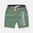 thumbnail image 2 of JSGEK 8-9 Years Kids Elastic Waist Shorts Boys Boys' Athletic Shorts Summer Soft Shorts Comfort Solid Color Regular Fit Green, 2 of 3