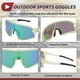 thumbnail image 5 of 1 juego de gafas de motocicleta PC Tri-Acetato de Celulosa UV400 gafas de sol para deportes al aire libre para motocross, bicicleta de tierra, ATV, lente verde, marco claro verde y negro, 5 of 6