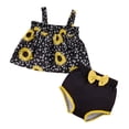 thumbnail image 3 of Conjunto de ropa de verano de moda para niña pequeña con blusa y pantalones cortos sin mangas 6 a 9 meses, 3 of 9