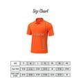 thumbnail image 2 of Zfeel Men's High Performance Pure Dry Polo T-Shirt, Golf Wear Orange Short Sleeve Pack of 2, 4XL, 2 of 5