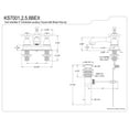 thumbnail image 4 of Kingston Brass KS7002BEX 4 in. Centerset Bathroom Faucet, Polished Brass, 4 of 4