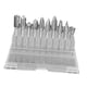 thumbnail image 5 of Juego de brocas rotativas de acero de tungsteno, rectificado de metales, brocas de tallado de doble corte resistentes y fáciles de usar, 5 of 9