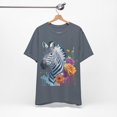 thumbnail image 6 of Zebra Graphic Unisex 100 Cotton Vintage Animal Art T-Shirt 4, 6 of 15