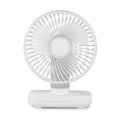 thumbnail image 1 of Ventilador portátil silencioso, ventilador personal con batería recargable para mesa de escritorio de dormitorio de oficina en casa, 4 velocidades blanco, 1 of 1