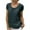 Dark Gray, variant on Women's Solid Color Bubble Wrinkled Cotton Double-layer Crepe Fabric Round Neck Short Sleeved Fashionable T-shirt Top