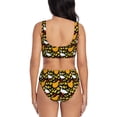 thumbnail image 3 of Kdxio Farm Goose Print Women's 2 Piece High Waisted Wrap Spaghetti Strap Summer Swimsuit Bikini Set-XX-Large, 3 of 7