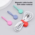 thumbnail image 3 of Tnobhg Magnetic Cable Clips Adjustable Elastic Cable Organizer Soft Rubber Elasticity Cable Management Belt, 3 of 8
