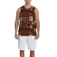 thumbnail image 6 of Rocae Log Cabin Inside for Men's Basketball Jersey Lightweight and Breathable Athletic Tank Top,Quick-Drying Sports Jersey Medium, 6 of 9