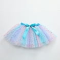 thumbnail image 3 of Akiihool Toddler Skirt Girls Layered Tutu Skirt Party Tulle Skirts Princess Dress Birthday Outfit (Sky Blue,2-4 Years), 3 of 3