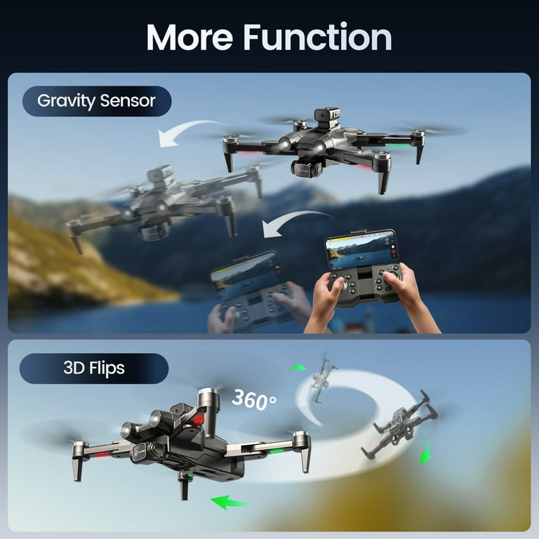 Drone Smart Sg760 - Full HD 1080p Double Caméra - Follow Me - Noir