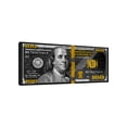 thumbnail image 1 of Cuadro Decorativo Canvas Revolution Dólar Negro y Dorado 100 x 42 cm, 1 of 5