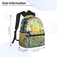 thumbnail image 5 of Gukieu Flower Butterfly Skull Couple Print Backpack, Waterproof Backpack with Adjustable Shoulder Straps, Suitable for Campus, Business, Travel, Unisex, 5 of 6
