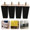 thumbnail image 3 of 4pcs Wooden Furniture Legs Sofa Legs Couch Leg Replacement Legs Coffee Table Dresser Feet For Coffee Table Dresser Desk Cabinet Bench Repair, 3 of 7
