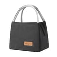 thumbnail image 2 of Bolsa térmica para lonchera, bolsa bento para comida, bolso portátil a prueba de fugas, aislante Negro, 2 of 9