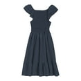 thumbnail image 6 of Gamivast Orders Placed My Account Recently Girls Summer Dresses Cute Ruffle Sleeve Smocked Midi Dress Kids Flowy Dress Vacation Casual Beach Dress Sundresses Navy Clearance Clothes Under $ 5.00, 6 of 8