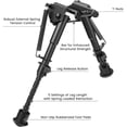 thumbnail image 4 of Feyachi Bipod for M LOK Rail Mount Shock-Proof Bipod with 5 Height Settings, Black, 4 of 5