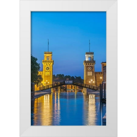 Tilley Rob 23×32 White Modern Wood Framed Museum Art Print Titled – Italy-Venice Arsenal-This area was a shipyard which produced all of the ships in the Venetian navy