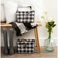 thumbnail image 5 of Contemporary Home Living Set of 2 Black, White, and Vintage Gray Medium Chicken Wire Checkered Liner, 5 of 5