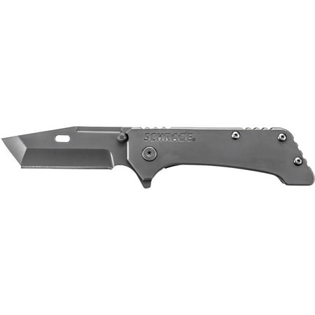 Schrade Frame Lock Folding Knife, Tanto Blade Steel Handle