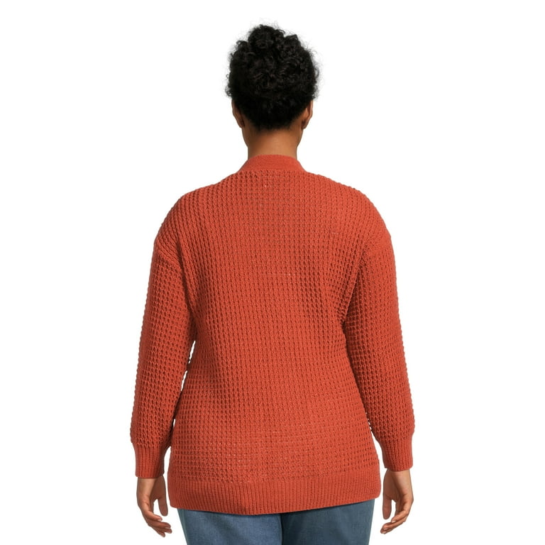 Time and Tru Women's Chenille Cardigan Sweater, Midweight Time and Tru Women's Chenille Cardigan Sweater, Midweight