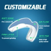 KOHEEL Custom Clear Dental Guard for Nighttime Teeth Grinding, Mouth Guard Stops Bruxism 4 Count