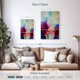 thumbnail image 3 of Elephant Stock Fuchsia And Blue I Wall Art - Vertical Multi Panel Canvas - Living Room Wall Decor - Abstract Multi Panel - Beige And Turquoise Decor By Andrada Anghel - 14" x 23", 3 of 4