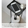 thumbnail image 4 of Yamazaki USA Tower Toilet Paper Stand with Tray by Yamazaki Home Black Black Finish, 4 of 5
