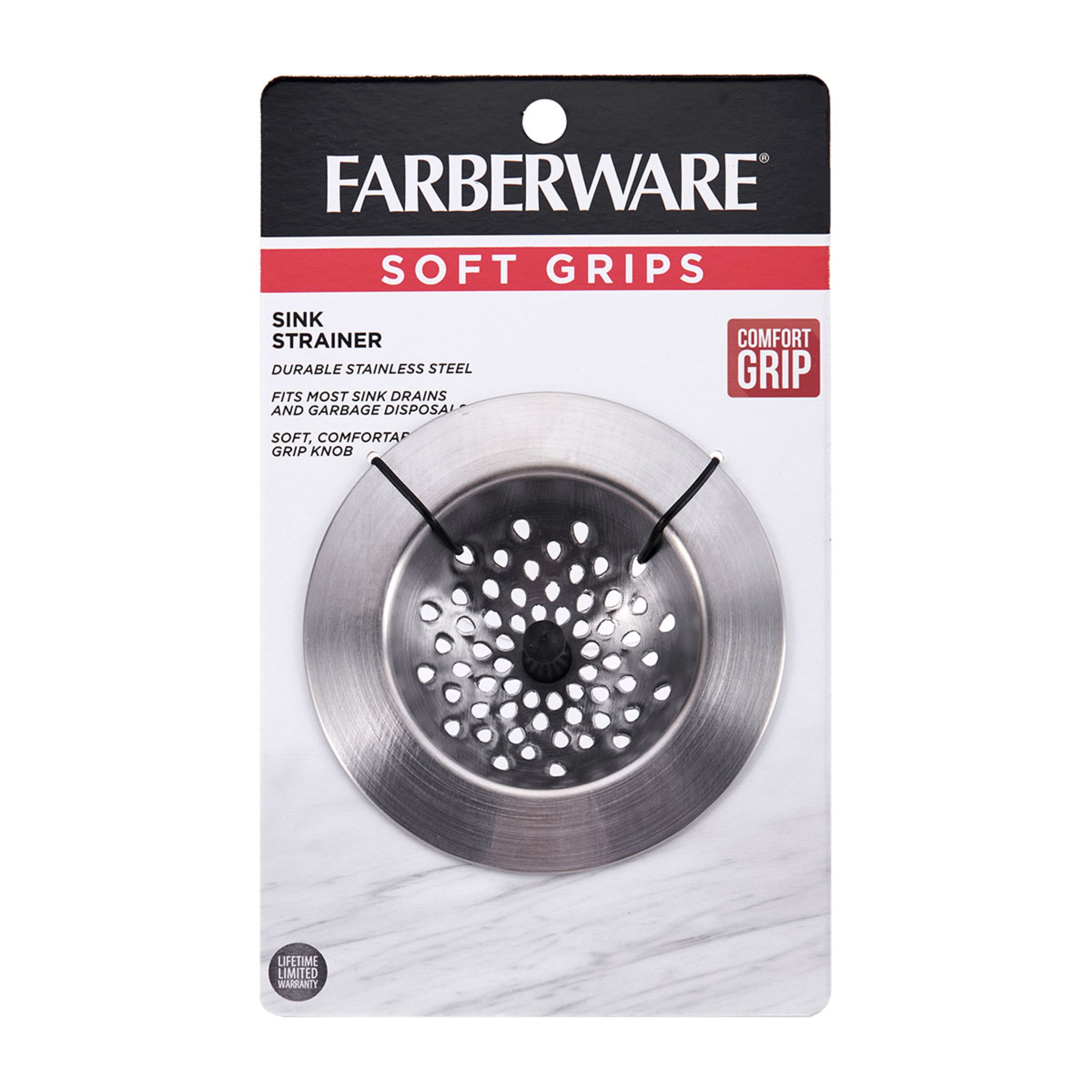 Farberware Soft Grips Stainless Steel Sink Strainer/Drain Catch