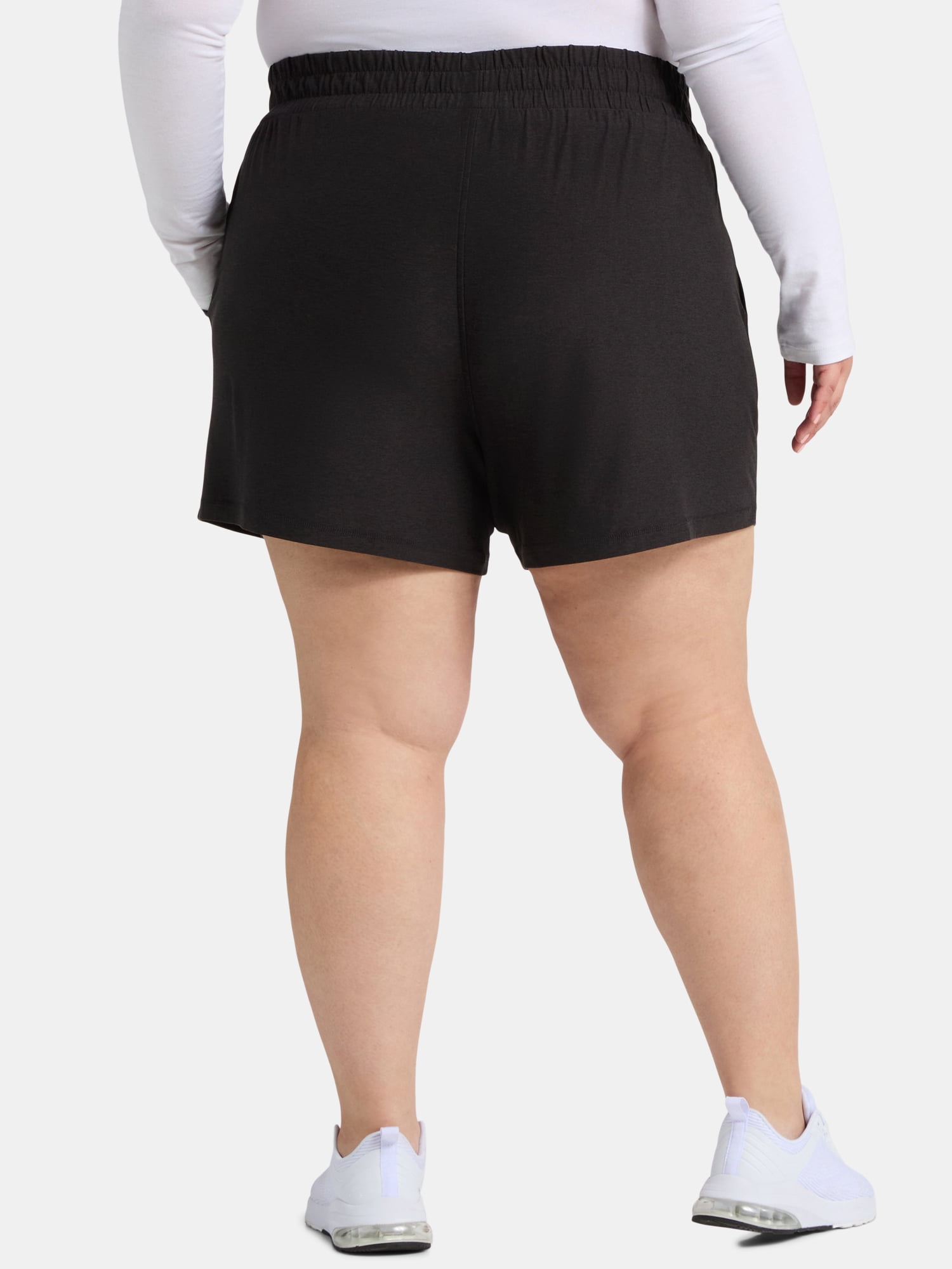 Athletic Works Women's and Women’s Plus ButterCore Soft Performance Gym Shorts, Available in 1, 2 and 5-Pack, Sizes XS-4X