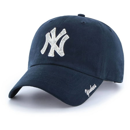 Ny Yankees Team Autographed Baseball - MLB New York Yankees Sparkle Women's Adjustable Cap/Hat by Fan Favorite