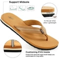 thumbnail image 4 of Ecetana Women's Flip Flops Summer Flats Sandals Yoga Mat Comfortable Beach Thong Sandals, 4 of 7