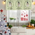 thumbnail image 5 of 2 Pack Valances for Window, Happy Easter Short Curtains for Kitchen Bedroom Living Room, Grass Green Spring Bunny Eucalyptus Leaves Rod Pocket Small Window Treatment Valance Drapes 42 x 12 Inch, 5 of 8