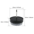 thumbnail image 3 of Nail On Furniture Felt Pads Chair Table Leg Protector 22mm Dia Black 16pcs, 3 of 5